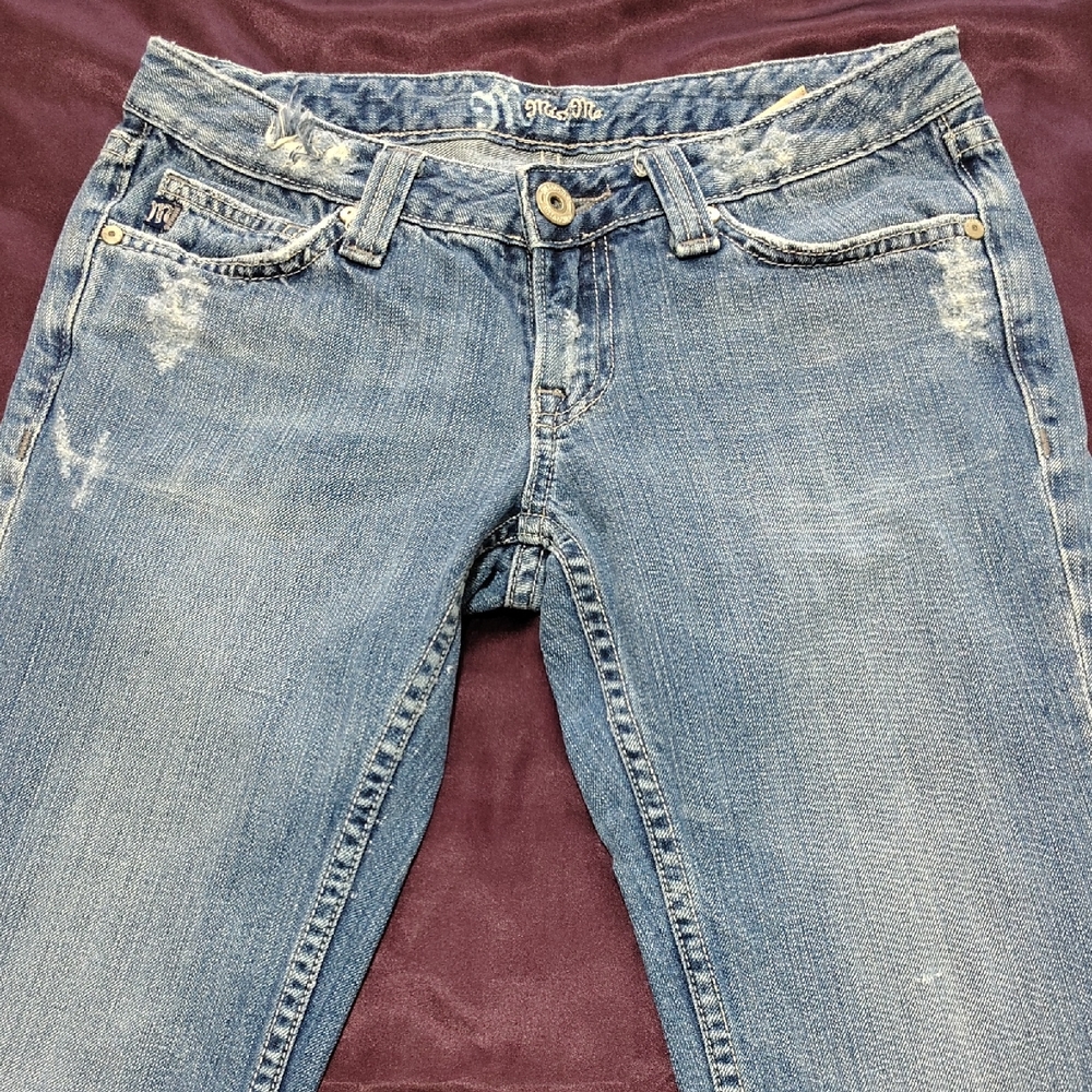 One Teaspoon Women's Faded Blue Bootcut Jeans 28x34